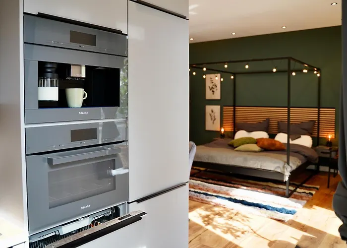 Edler Wohnraum Luxurioeses Studio Im Zentrum Mit Balkon, Kaffeevollautomat, Klima & Parkplatz